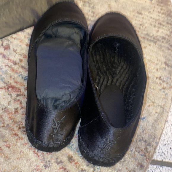 Ysl saint laurent black espadrilles